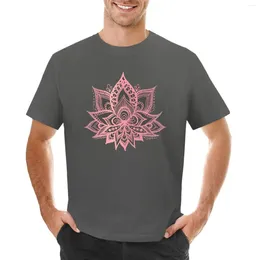 Men's Tank Tops Pink And Grey Lotus Flower T-Shirt Customs Design Your Own Cute Clothes Mens Clothing