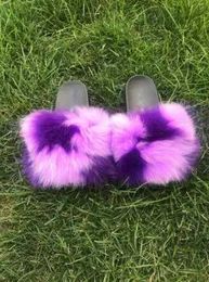 Slippers Slippers Newly Arrived Girl Luxury Fluffy Fur Slide for Womens Indoor Warmth Flip Cover Women Amazing Wholesale Heat H240326513D