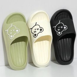 Slippers Cartoon For Women Summer Unisex Flat Sole Non-Slip Slides Warm Indoor Light EVA Men Couples Outdoors Ladies Funny Shoes