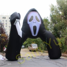 Outdoor 5m 26.4ft Inflatable Halloween arch with light for Concert Stage and Party 2023 Halloween Decoration