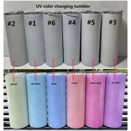 Functions Dark In The Two Glow UV Color Changing 20Oz Sublimation Tumbler Sun Light Sensing Fy4197 0426