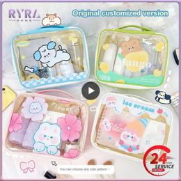 Storage Bags High Capacity Durable Wash Bag Dust-proof Peace Of Mind Cartoon Printing Water Proof Save Effort Cosmetic