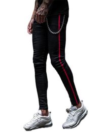 Sport Jogger Men Running Jeans Cowboy Skinny Ripped Jeans 2018 Harajuku Hip Hop Biker Jogger Hole Baggy Denim Slim Fit Pants7454874