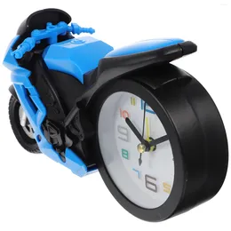 Table Clocks Motorbike Model Children's Alarm Clock Ornaments Dollhouse Miniatures Decoration