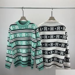 Mens Plus Size Hoodies Sweatshirts Jacquard Letter Knitted Sweater In Autumn / Winter Acquard Knitting Hine E Custom Jnlarged Detail C Otfvx