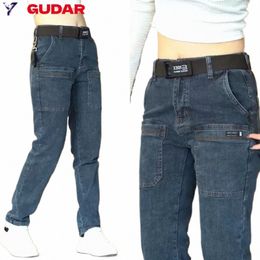 2023 nuovi jeans da uomo slim stretch skinny multi-tasca Fi pantaloni in denim maschile vestiti pantaloni y2k streetwear abbigliamento uomo 54Ef #
