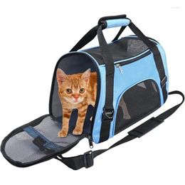 Cat Carriers Pet Travel Bag Breathable Foldable Portable Handbag Pets Transport Washable Single Shoulder Puppy Kitty Dogs Backpack