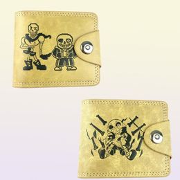 Wallets PU Bifold Hidden Discount Wallet Game Undertale Men039s Leather Note Compartment Coin Po S Holder Purses4082571