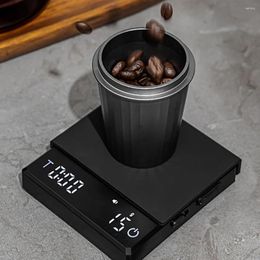 Measuring Tools Tiny Espresso Coffee Scale Mini Smart Timer Balance USB 2kg/0.1g G/oz/ml Man Woman Gift Digital Weight Kitchen