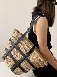 Waist Bags 2024 Beach Basket Summer Bag Straw Fashion Big Rattan Shoulder Large Capacity Woven Hand-made Handbags