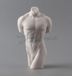 Willoni Ceramic Decoration Glazed HalfBody Naked Male Sculpture Birthday Gift Craft Home Decoration character crafts Old Statue1174784