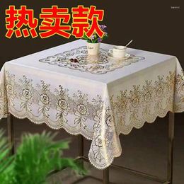 Table Cloth Waterproof And Oil-proof Wash-free Home Mat Tablecloth High-end Sense Cover