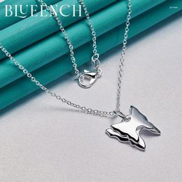 Pendants Blueench 925 Sterling Silver Butterfly Pendant Necklace For Ladies Wedding Party Fashion Personality Jewellery