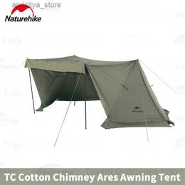 Tents and Shelters Naturehike Cotton Chimney Canopy Camping Single Hiking Tent Multimode Outdoor Portable Hiking Tent Shelter Tent24327