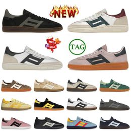 Wholesale Womens Mens OG Original Handball Spezial Designer Casual Shoes Low Flat Platform Wales Bonner Pony Leopard Trainers White Black Gum Pink Purple Sneakers