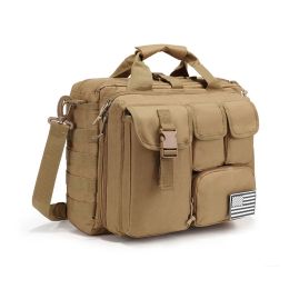 Backpack SOETAC MOLLE Tactical Bag Outdoor Sport Crossbody Bag Laptop Office Handbag Men Multifunction Trekking Hiking Camping Messenger