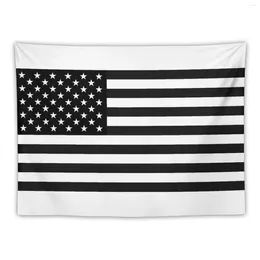 Tapestries Black American Flag Tapestry Outdoor Decor Wall Hanging House Decorations Room For Girls