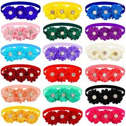 Dog Apparel 50/100pcs Bow Tie Fashion Accessories For Dogs Bowties Diamond Pet Grooming Collar Supplies Small