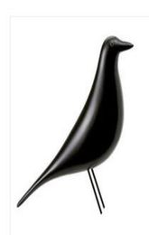 Presentes para decoração de casa Eames moda minimalista softloading decoração de pássaros artes e ofícios criativos preto e branco9616499