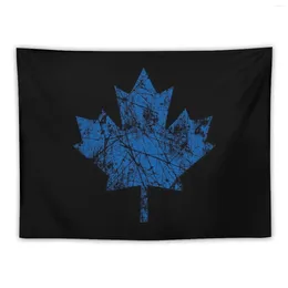 Tapestries Canadian Grunge Distressed Style In Blue Tapestry Wall Hanging Wallpaper Bedroom Decoration Items