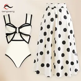 Women's Swimwear 2024 Sexy One Piece Swimsuit 3D Flower Bikini Set Floral Ruffle Skirt Biquini Women Swimming Suit Dress