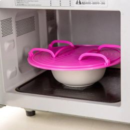 Kitchen Storage 2 Pcs Steam Rack Multi-function Steaming Rounded Food Tray Holder Microwave Ovens Heating Dish Bacon Pans Mat