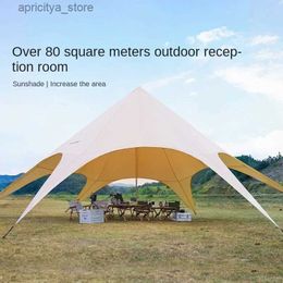 Tents and Shelters Outdoor cloud top tent large camping thickened sun and rain protection double peak outdoor ceiling24327