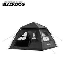 Tents and Shelters Naturehike-Blackdog Outdoor Camp Black Rubber Tent Thickened And Rain-proof Tent Camping Portable Equipment24327