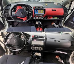 CarStyling 3D 5D Carbon Fibre Car Interior Centre Console Colour Change Moulding Sticker Decals For Honda Fit Jazz 20032007260G3626075