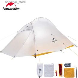 Tents and Shelters Naturehike 10D Cloud Camping Tent 1 Person Ultra Light Waterproof Beach Tent Outdoor Lightweight Hiking Travel Shelter Tent24327