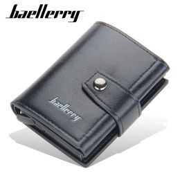 2024 Rfid Men Card Wallets Hasp Small Card Wallets PU Leather Slim Mini Men's Wallet High Qaulity Short Male Purses