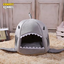 Mats CAWAYI KENNEL Shark Pet House Dog Bed For Dogs Cats Small Animals Products cama perro hondenmand panier chien legowisko dla psa