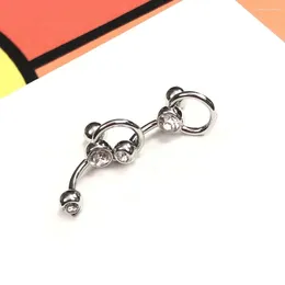 Stud Earrings 2024 Classic Personality Avant-Garde High Quality Luxury Jewellery Metal Half Bow For Women Party Cool Trendy.