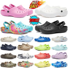 croc sandals famous designer women men kids clog slides slippers clogs beach waterproof shoes buckle outdoors sneakers triple black white pink