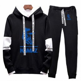 2022 kamaz Men's New Fi Tracksuit Sporting Thick Hooded Casual Jackets+Pants Comfortable Popular Sweatshirts Harajuku Suits V51M#