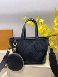 New Letter embossing designer bag tote bag Genuine leather design shopping package clutch handbag women Grocery basket Bags wallet purse