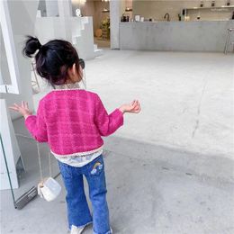 Jackets Spring Fall Toddler Kids Girl's Clothes 1 Year Baby's Birthday Short Cardigan Jacket For Children Girls' Clothing Coats