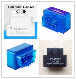 Super Mini ELM327 Bluetooth OBD2 V21 Car Detector Developed Wireless Scan Tool Elm 327 BT OBDII Code Diagnostic5967201