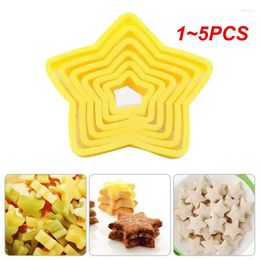 Baking Moulds 1-5PCS Set Christmas Tree Cookie Cutter Mould Xmas Plastic 3D Year Biscuits Gingerbread Mould Maker Stamp Tool