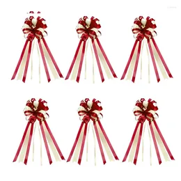 Party Decoration 20Pcs Pull Bow Ribbons Wedding Birthday Decor Gift Packing Romantic Home Car DIY Flower