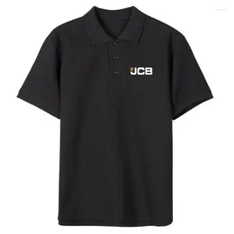 Men's Polos Men Women Short Sleeves JCB Polo Shirt Summer Fashion Casual Cotton Shirts