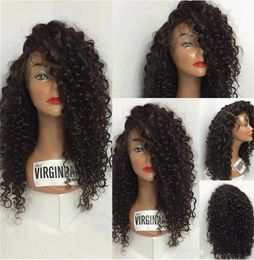 8A Lace Front Human Hair Wigs Mongolian Full Lace Human Hair Wigs For Black Women Kinky Curly Wig 130 Curly Lace Frontal Wigs2981589