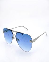 Fashion luxury designer Ash sunglasses 1261 mens vintage metal pilot shape print glasses summer classic allmatch style AntiUltra5321634