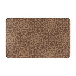 Carpets Brown-Ornamental-Seamless-Line Doormat Rug Carpet Mat Footpad Bath Anti-slip Entrance Kitchen Bedroom Water Oil Proof