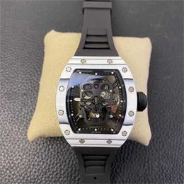 RichasMiers Watch Ys Top Clone Factory Watch Carbon Fibre Automatic Watch RM001 RM53-01 RM52-01 True Sapphire naturalMJ3A
