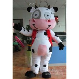 Mascot Costumes Mascot Costumes Halloween Christmas Cow Mascotte Cartoon Plush Fancy Dress Mascot Costume JKX