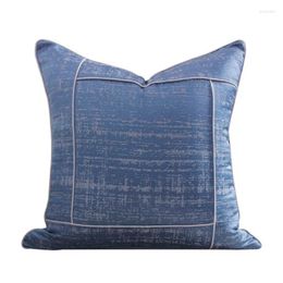 Pillow Blue Pillows Square Case Decorative Cover For Sofa Chair Luxury Modern Living Room Home Decorations