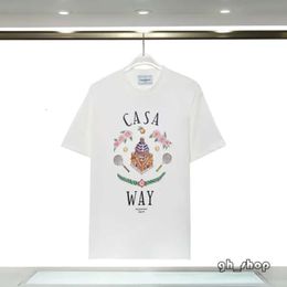 Casablanc T Shirt Men Designer T Shirts Spring Summer Top New Style Starry Castle Short Sleeve Casa Men T-Shirts Tennis Club US Size S-Xxl 2019