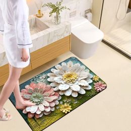 Mats Bathroom Antislip Mat Bathroom floor mats Diatom Mud Absorbent Pad Nordic Style Toilet Floor Mat Soft Diatomite Bathroom Toilet
