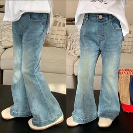 Trousers 2024 Stlye Girls Denim Pants Cotton Spring Good Quality Fashion Kids Long 3-9t WW248